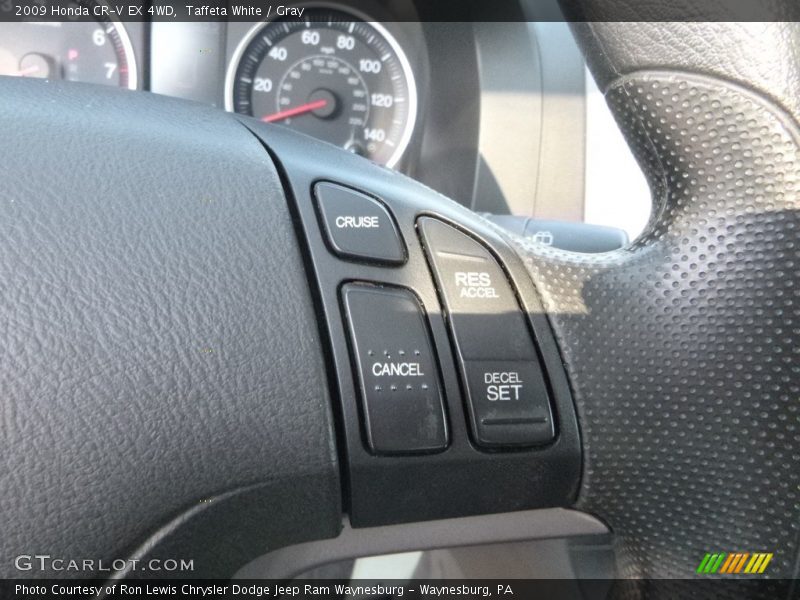 Taffeta White / Gray 2009 Honda CR-V EX 4WD