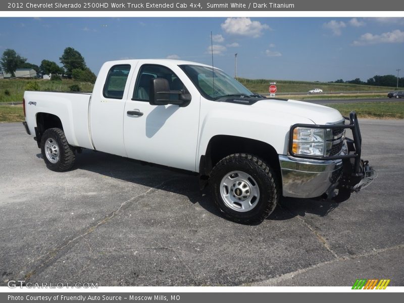 Summit White / Dark Titanium 2012 Chevrolet Silverado 2500HD Work Truck Extended Cab 4x4