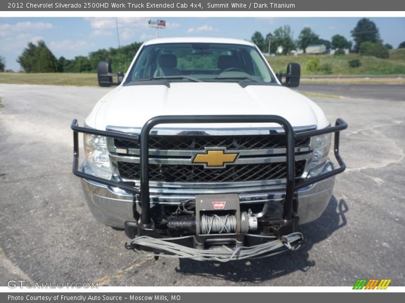 Summit White / Dark Titanium 2012 Chevrolet Silverado 2500HD Work Truck Extended Cab 4x4