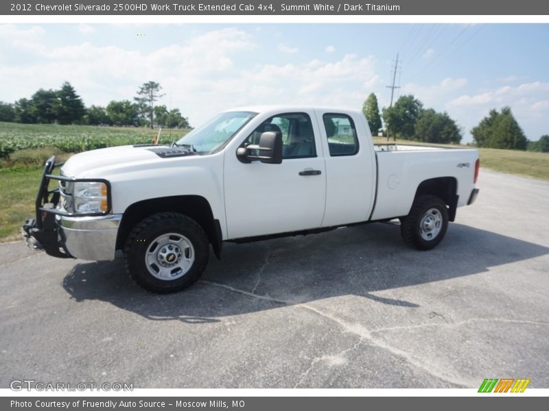 Summit White / Dark Titanium 2012 Chevrolet Silverado 2500HD Work Truck Extended Cab 4x4