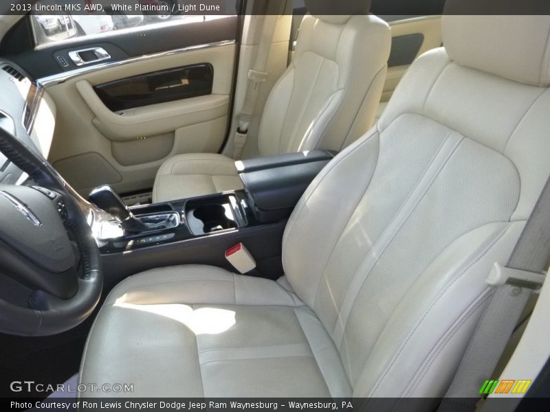 White Platinum / Light Dune 2013 Lincoln MKS AWD