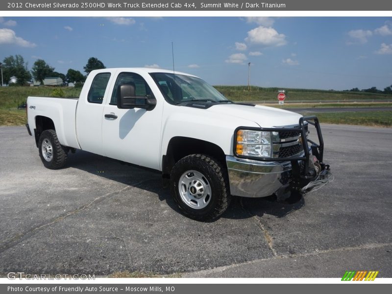 Summit White / Dark Titanium 2012 Chevrolet Silverado 2500HD Work Truck Extended Cab 4x4
