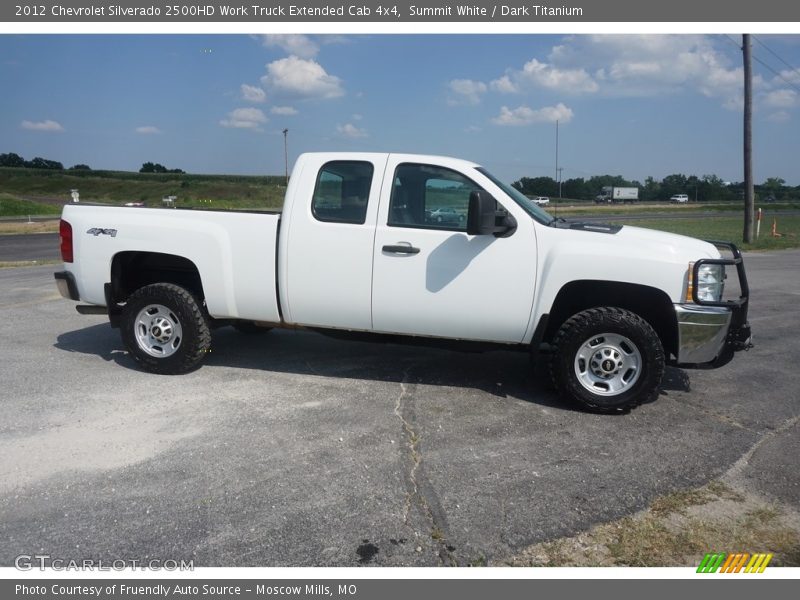 Summit White / Dark Titanium 2012 Chevrolet Silverado 2500HD Work Truck Extended Cab 4x4
