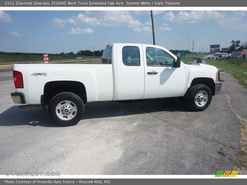 Summit White / Dark Titanium 2012 Chevrolet Silverado 2500HD Work Truck Extended Cab 4x4