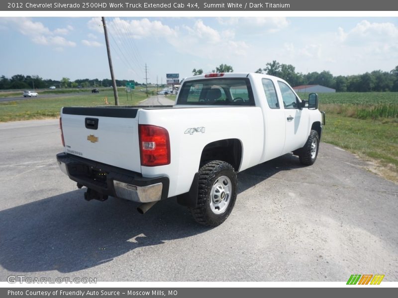 Summit White / Dark Titanium 2012 Chevrolet Silverado 2500HD Work Truck Extended Cab 4x4