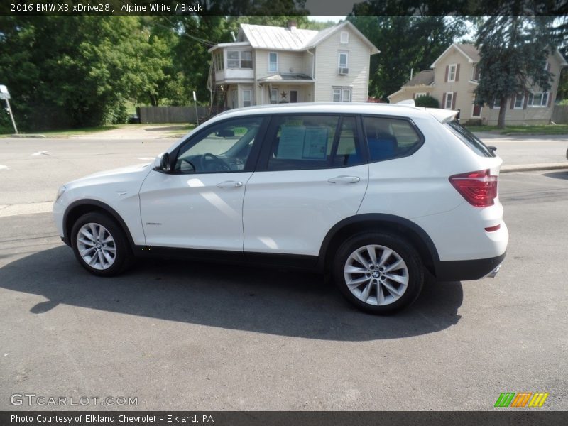 Alpine White / Black 2016 BMW X3 xDrive28i