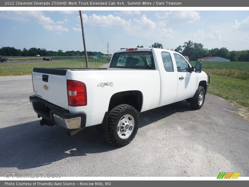 Summit White / Dark Titanium 2012 Chevrolet Silverado 2500HD Work Truck Extended Cab 4x4