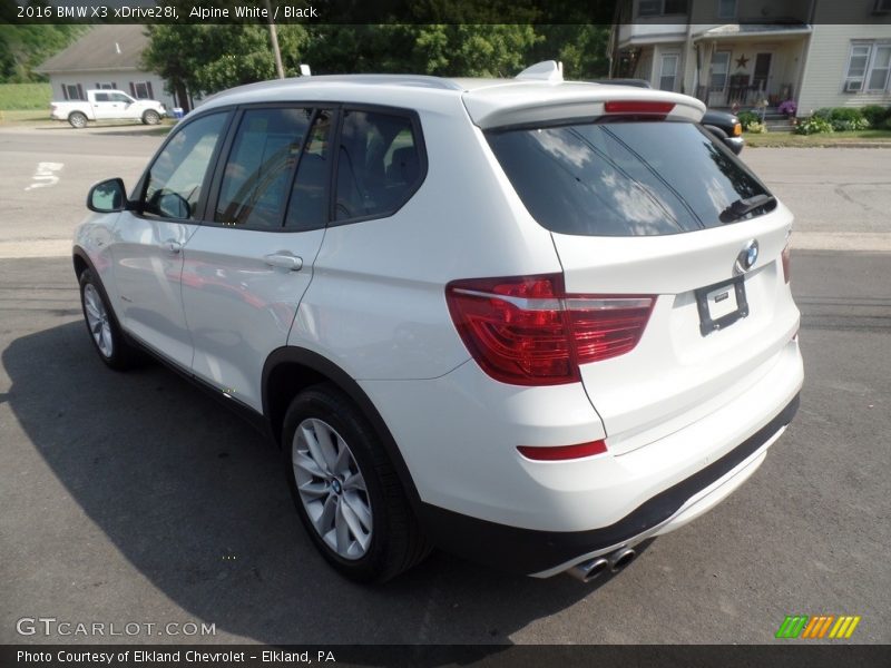 Alpine White / Black 2016 BMW X3 xDrive28i