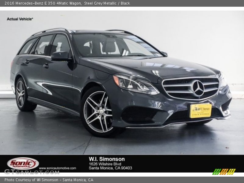 Steel Grey Metallic / Black 2016 Mercedes-Benz E 350 4Matic Wagon