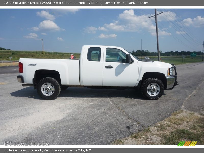 Summit White / Dark Titanium 2012 Chevrolet Silverado 2500HD Work Truck Extended Cab 4x4