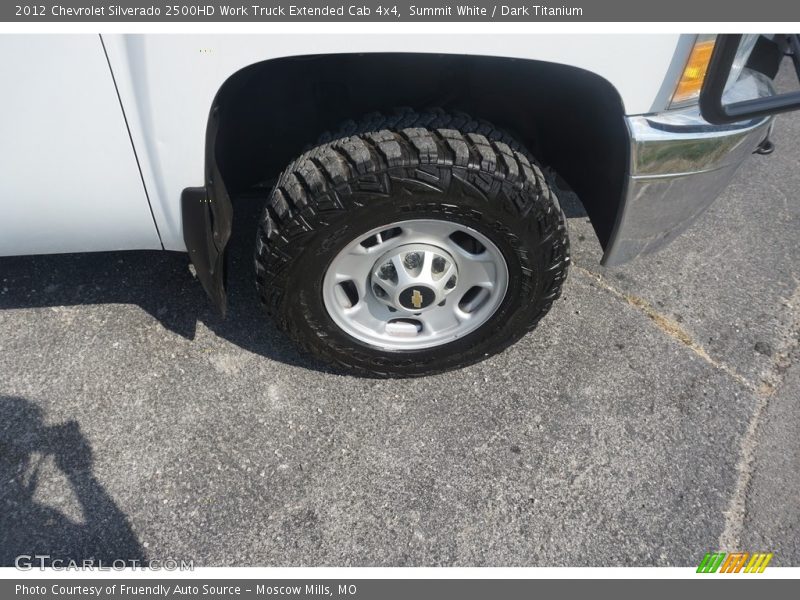 Summit White / Dark Titanium 2012 Chevrolet Silverado 2500HD Work Truck Extended Cab 4x4