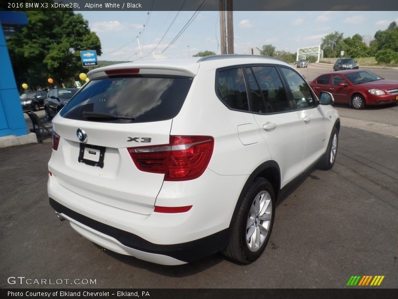 Alpine White / Black 2016 BMW X3 xDrive28i
