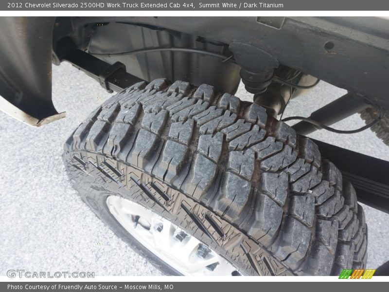 Summit White / Dark Titanium 2012 Chevrolet Silverado 2500HD Work Truck Extended Cab 4x4