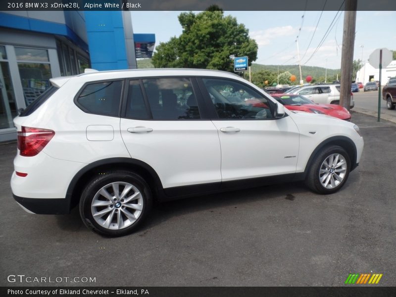 Alpine White / Black 2016 BMW X3 xDrive28i