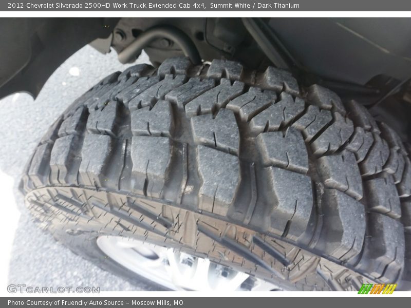 Summit White / Dark Titanium 2012 Chevrolet Silverado 2500HD Work Truck Extended Cab 4x4