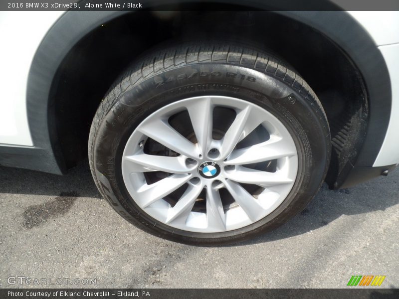 Alpine White / Black 2016 BMW X3 xDrive28i