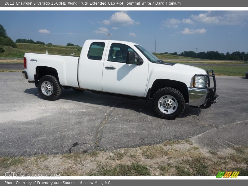 Summit White / Dark Titanium 2012 Chevrolet Silverado 2500HD Work Truck Extended Cab 4x4