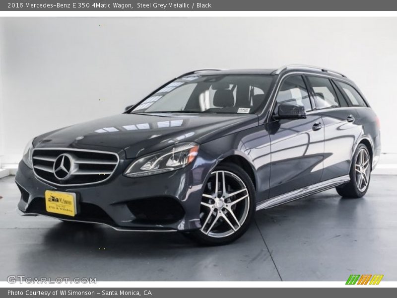 Steel Grey Metallic / Black 2016 Mercedes-Benz E 350 4Matic Wagon