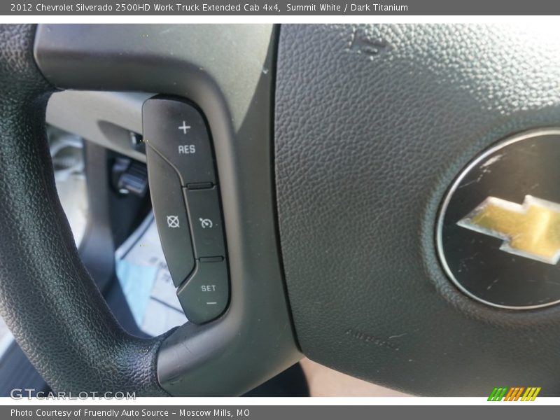 Summit White / Dark Titanium 2012 Chevrolet Silverado 2500HD Work Truck Extended Cab 4x4