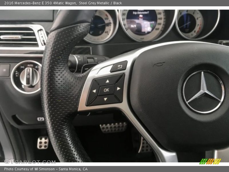 Steel Grey Metallic / Black 2016 Mercedes-Benz E 350 4Matic Wagon