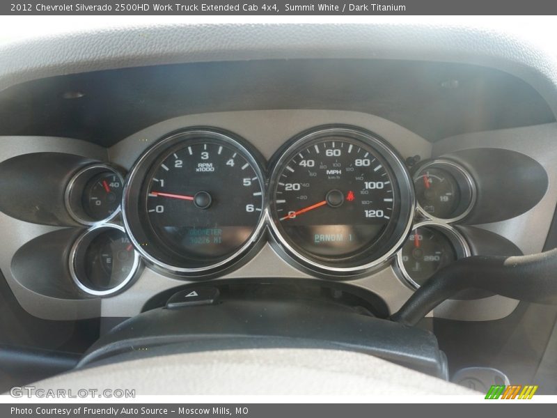 Summit White / Dark Titanium 2012 Chevrolet Silverado 2500HD Work Truck Extended Cab 4x4