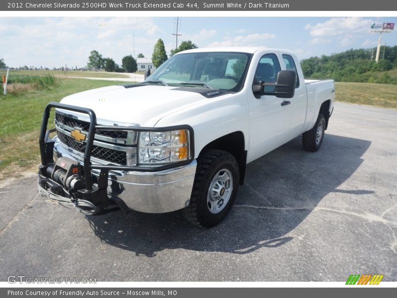 Summit White / Dark Titanium 2012 Chevrolet Silverado 2500HD Work Truck Extended Cab 4x4