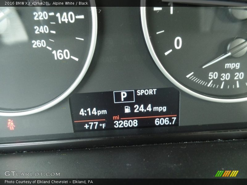 Alpine White / Black 2016 BMW X3 xDrive28i