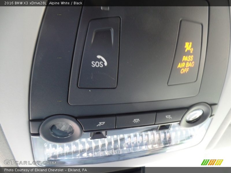 Alpine White / Black 2016 BMW X3 xDrive28i