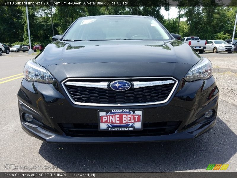 Crystal Black Silica / Black 2018 Subaru Impreza 2.0i Premium 4-Door