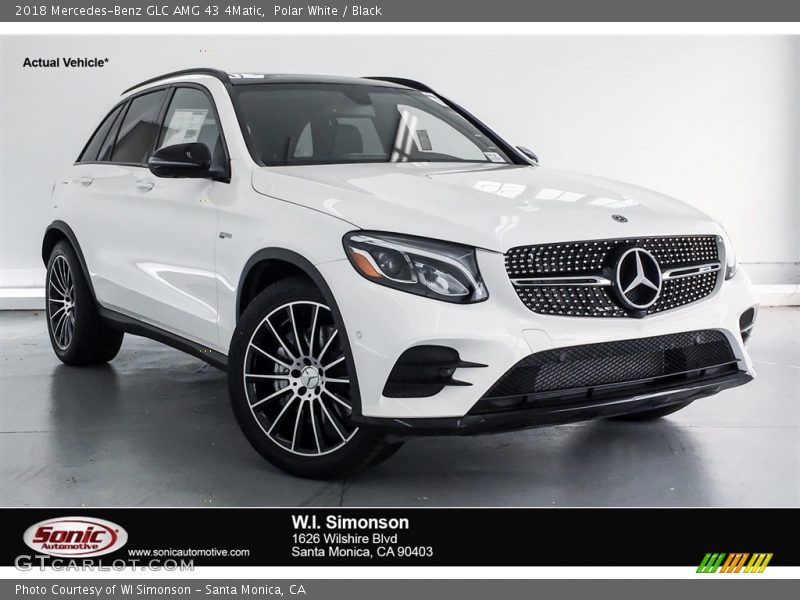 Polar White / Black 2018 Mercedes-Benz GLC AMG 43 4Matic