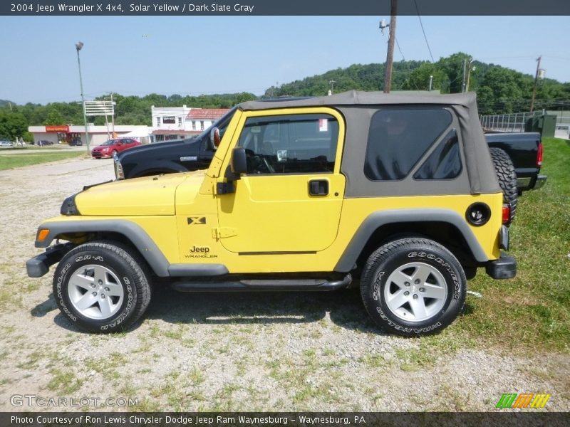 Solar Yellow / Dark Slate Gray 2004 Jeep Wrangler X 4x4
