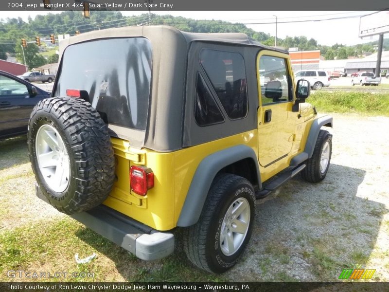 Solar Yellow / Dark Slate Gray 2004 Jeep Wrangler X 4x4