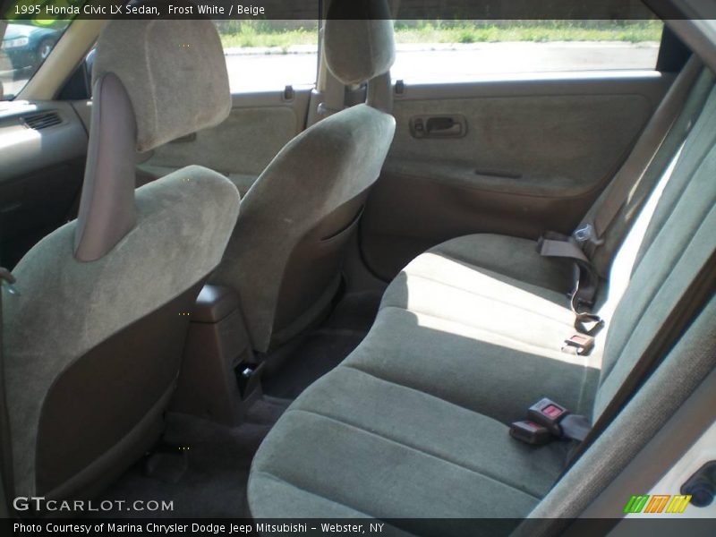 Frost White / Beige 1995 Honda Civic LX Sedan