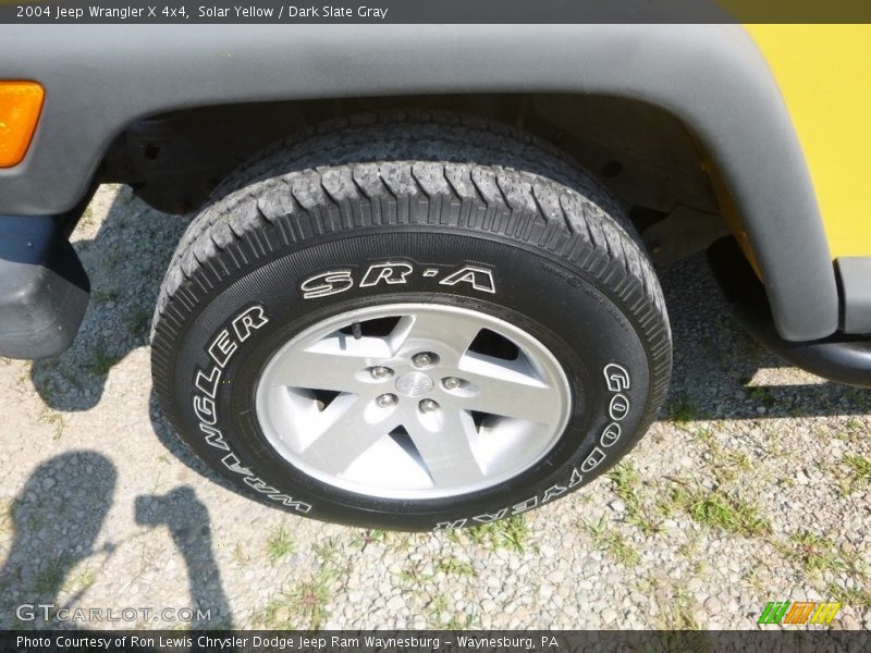 Solar Yellow / Dark Slate Gray 2004 Jeep Wrangler X 4x4