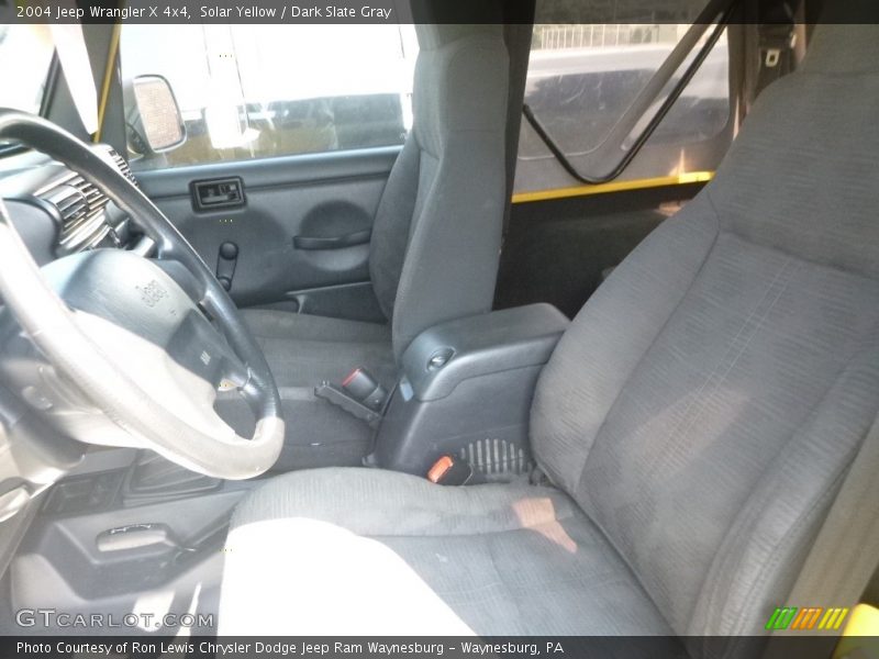 Solar Yellow / Dark Slate Gray 2004 Jeep Wrangler X 4x4