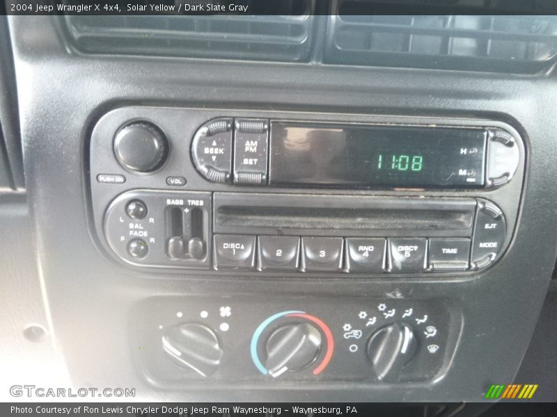 Solar Yellow / Dark Slate Gray 2004 Jeep Wrangler X 4x4