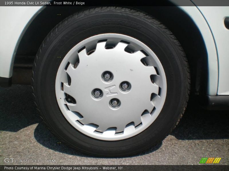 Frost White / Beige 1995 Honda Civic LX Sedan