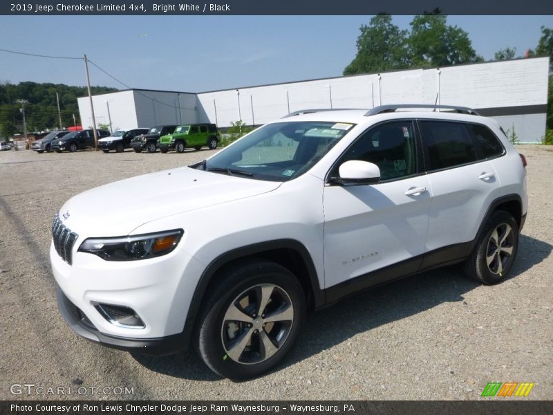 Bright White / Black 2019 Jeep Cherokee Limited 4x4