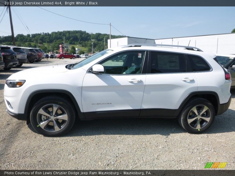 Bright White / Black 2019 Jeep Cherokee Limited 4x4