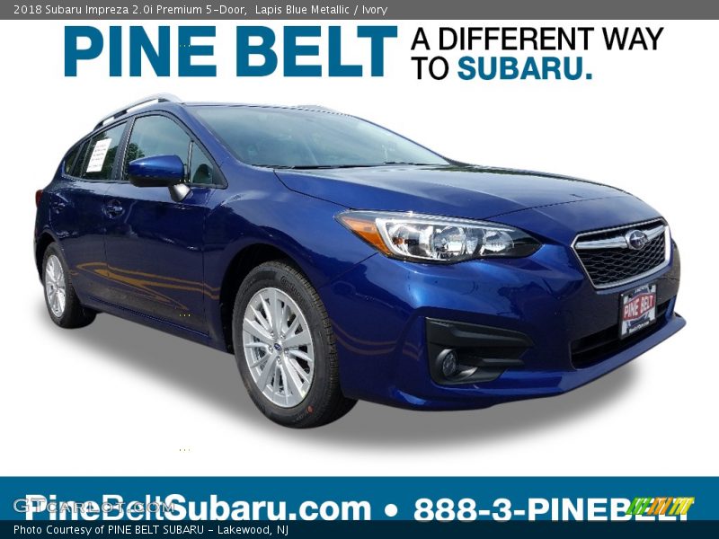Lapis Blue Metallic / Ivory 2018 Subaru Impreza 2.0i Premium 5-Door