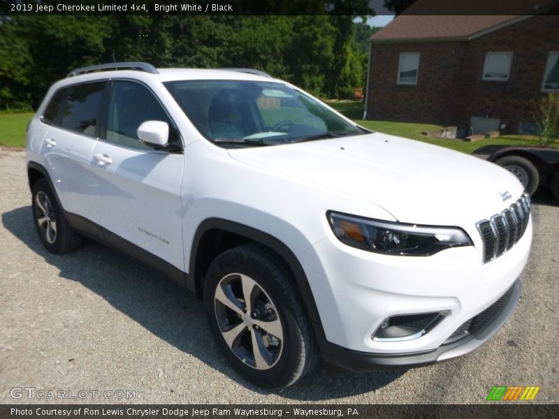 Bright White / Black 2019 Jeep Cherokee Limited 4x4