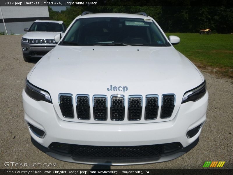 Bright White / Black 2019 Jeep Cherokee Limited 4x4