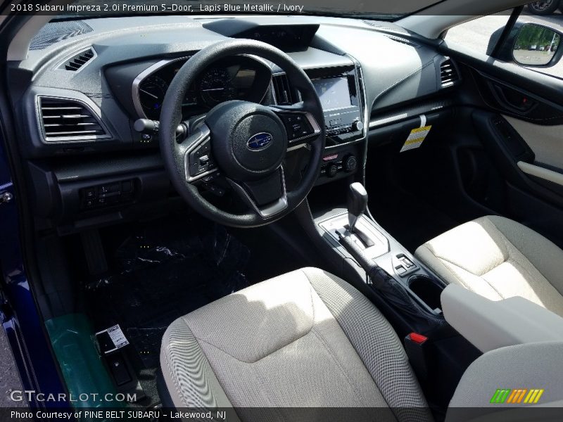 Lapis Blue Metallic / Ivory 2018 Subaru Impreza 2.0i Premium 5-Door