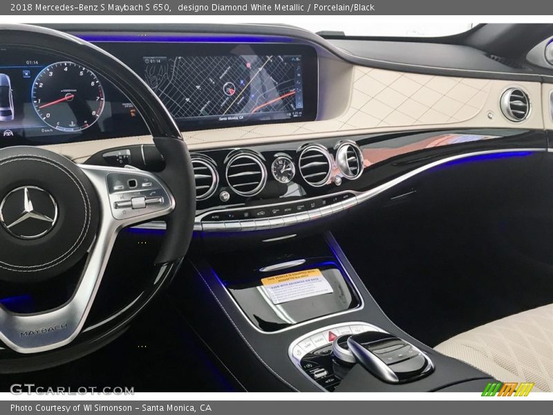 Controls of 2018 S Maybach S 650