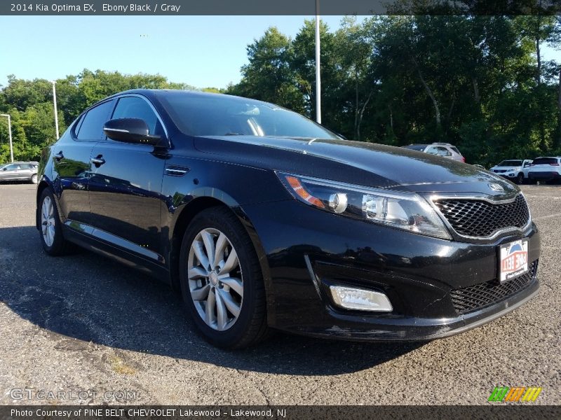 Ebony Black / Gray 2014 Kia Optima EX