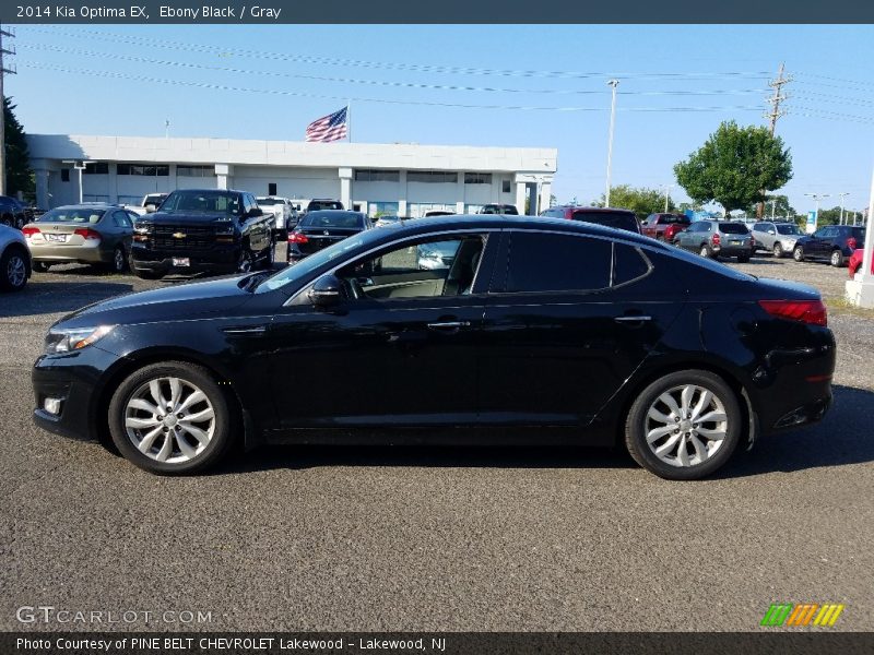 Ebony Black / Gray 2014 Kia Optima EX