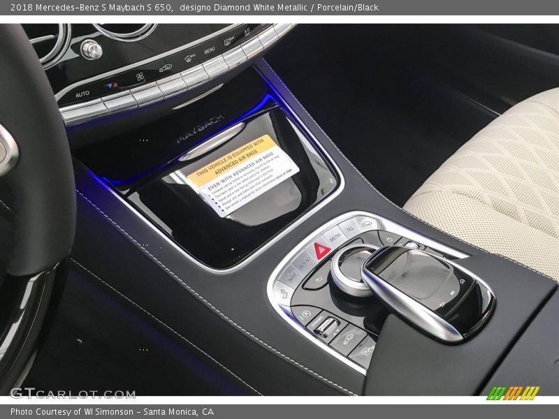Controls of 2018 S Maybach S 650