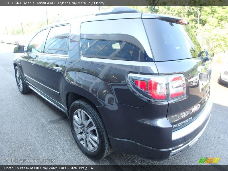 Cyber Gray Metallic / Ebony 2013 GMC Acadia Denali AWD