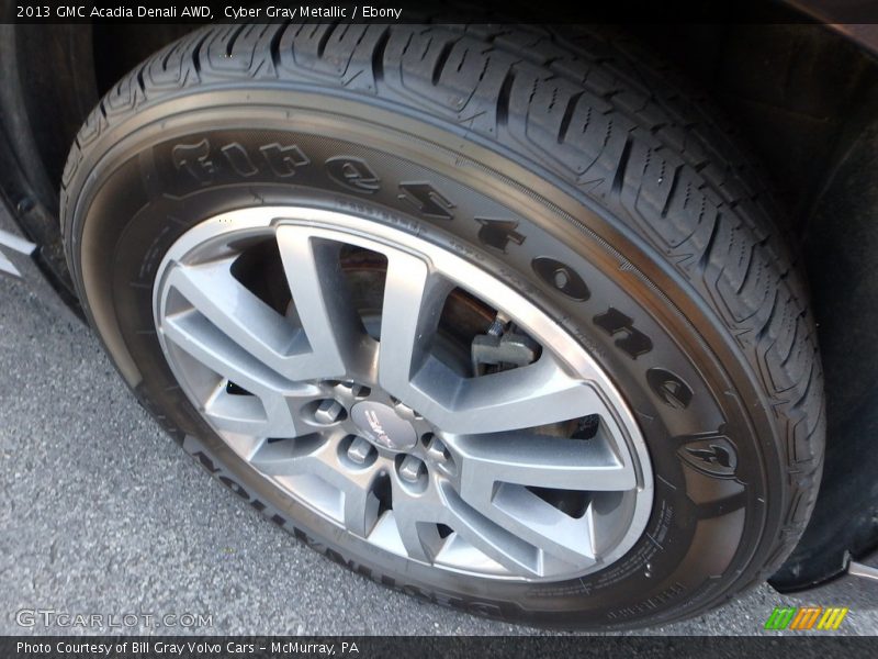 Cyber Gray Metallic / Ebony 2013 GMC Acadia Denali AWD