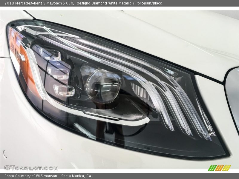 designo Diamond White Metallic / Porcelain/Black 2018 Mercedes-Benz S Maybach S 650